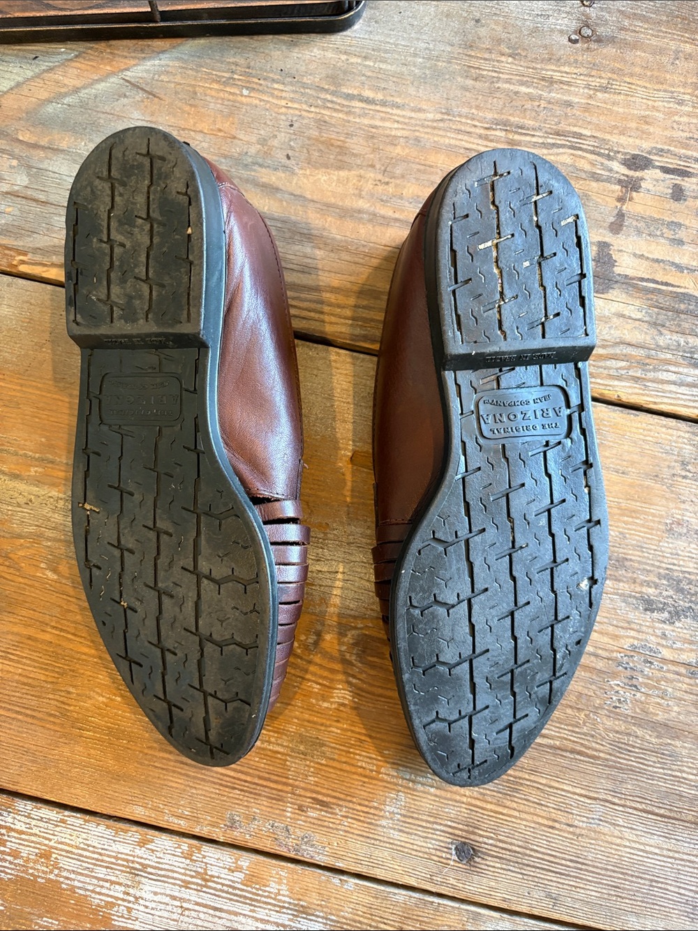 Vintage Arizona Jean Company Woven Leather Huarache Loafers - Picture 7 of 8